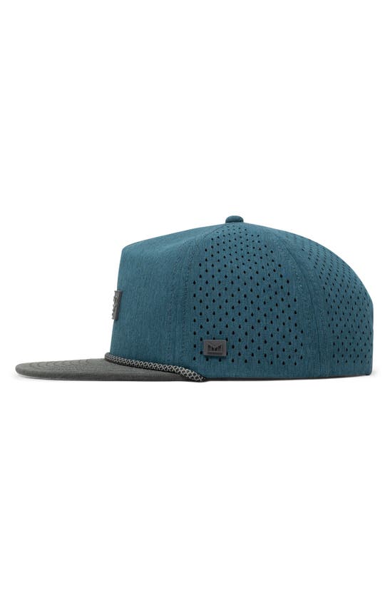 Shop Melin Coronado Brick Hydro Performance Snapback Hat In Heather Ocean/heather Charcoal