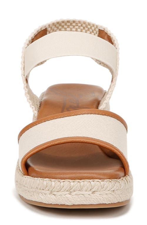 Shop Zodiac Noreen Espadrille Wedge Sandal In Bone White/tan Fabric