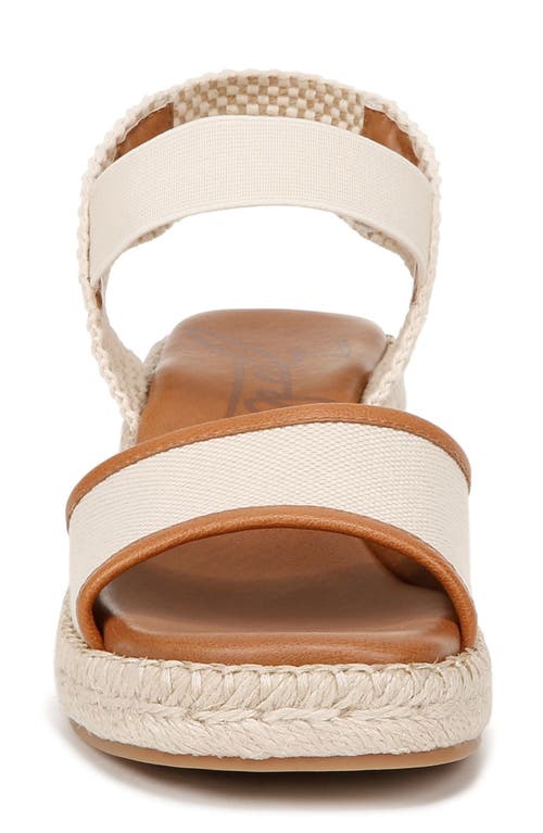 Zodiac Noreen Espadrille Wedge Sandal In Bone White/tan Fabric