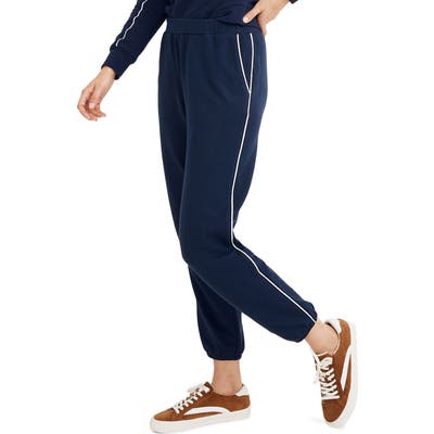 Madewell Piped Western Jogger Sweatpants, Blue