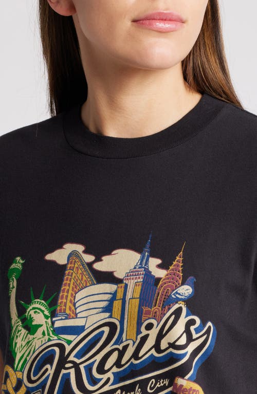 Shop Rails Nyc Cotton Graphic T-shirt In  New York