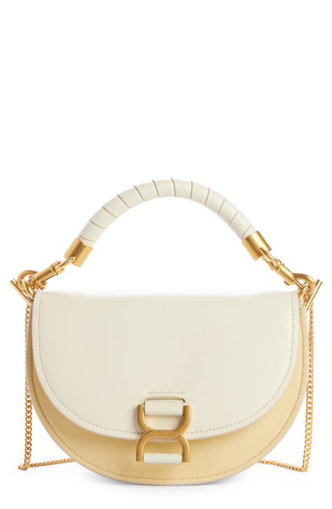 Small Marcie Colorblock Leather Top Handle Bag