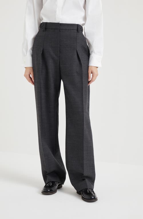 Shop Brunello Cucinelli Sartorial Relaxed Trousers In Anthracite