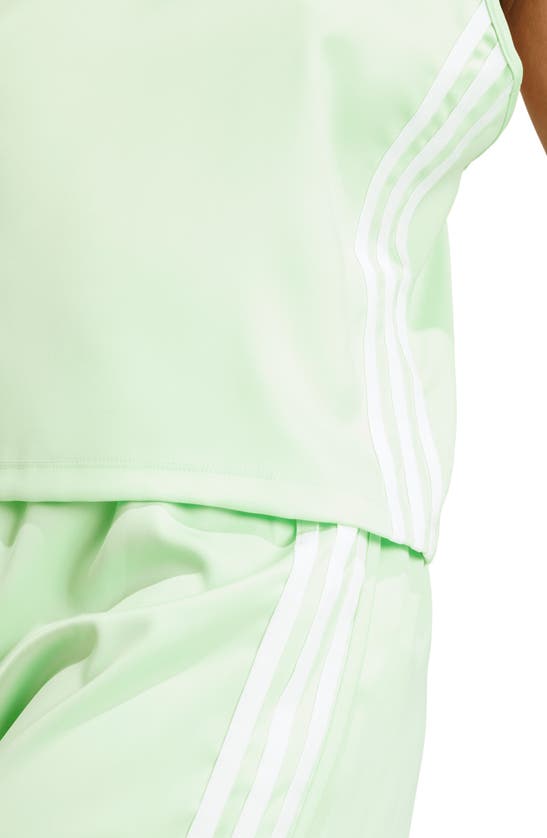 Shop Adidas Originals Adidas Adicolor 3-stripes Lifestyle Camisole In Semi Green Spark
