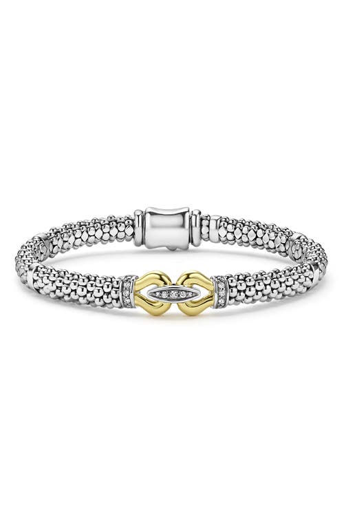 Lagos Derby Diamond Rope Bracelet In Two-tone