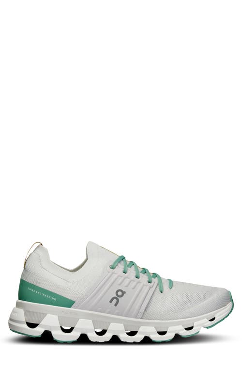 On Cloudswift 3 Running Shoe In White/green