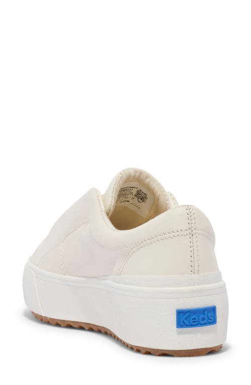 Shop Keds ® Remi Platform Sneaker In Egret Leather