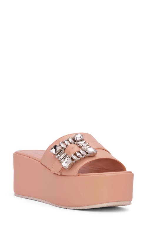 Dita Platform Slide Sandal in Light Pink