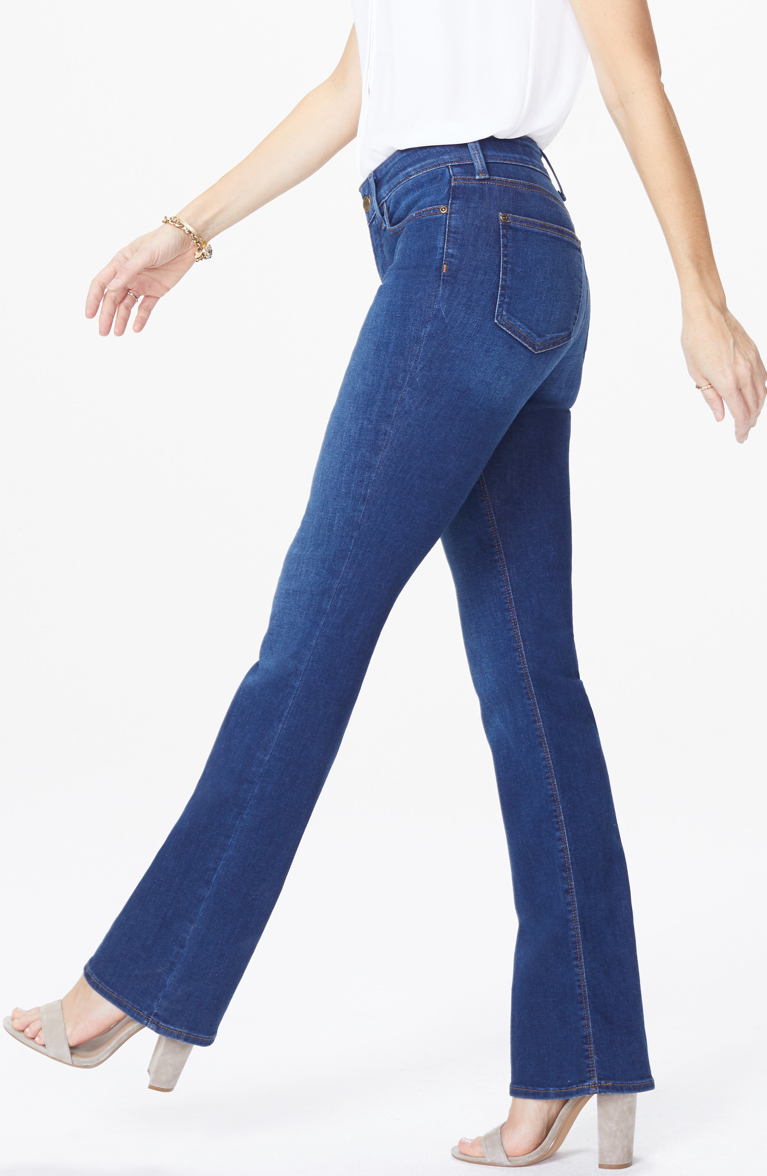 NYDJ Barbara Mid Rise Bootcut Stretch Denim Jeans