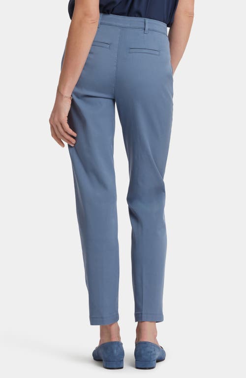 Nydj Womens Slim Mid Rise Dress Pants In Blue Stone