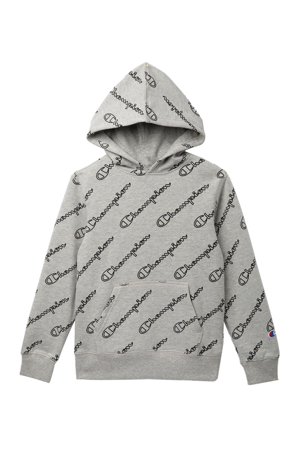 champion logo print hoodie