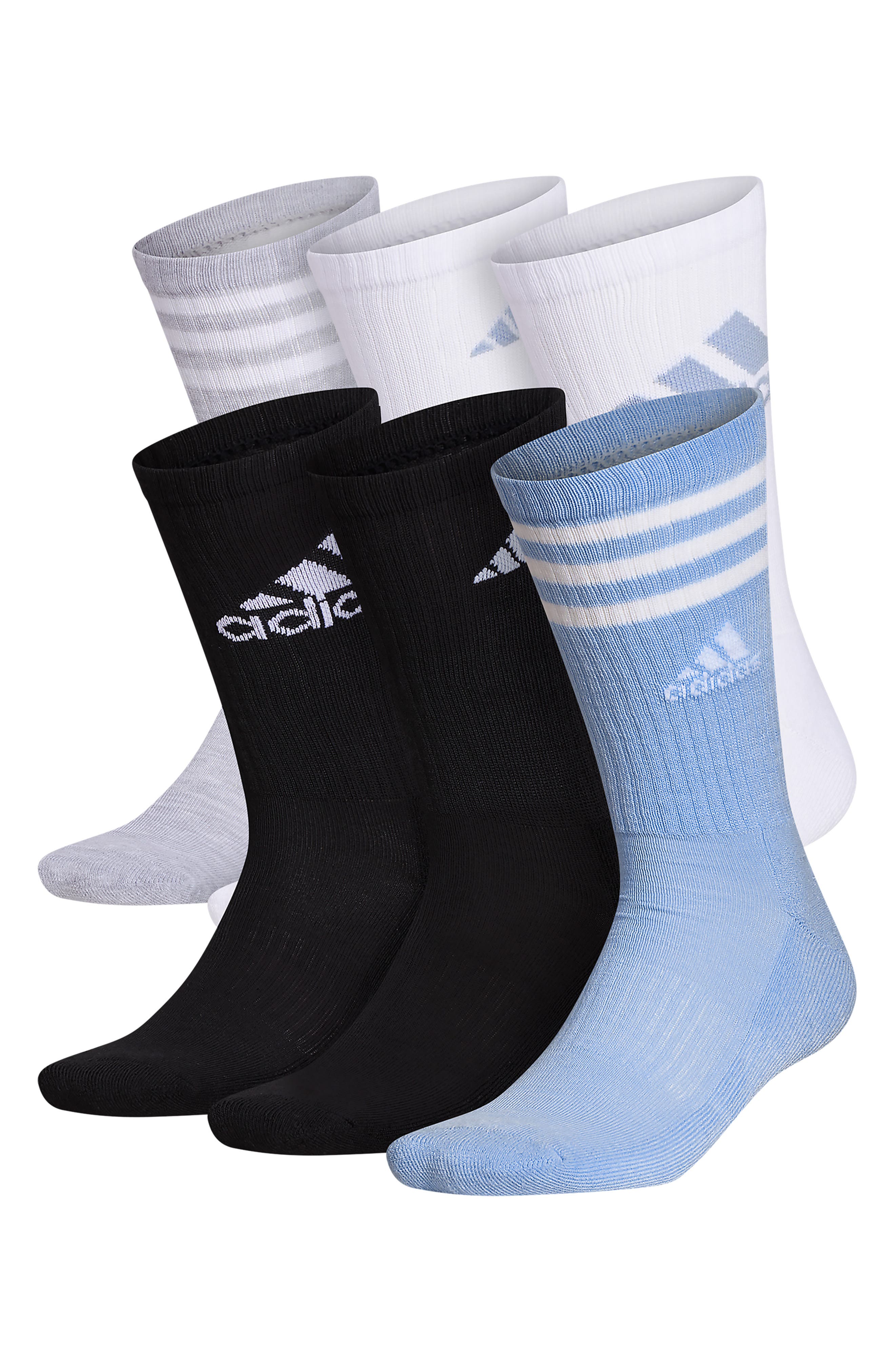 adidas 6Pack Athletic Cushion Mix Crew Socks Nordstromrack