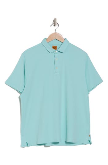 Shop Soft Cloth Daydreamer Garment Dyed Polo In Seafoam