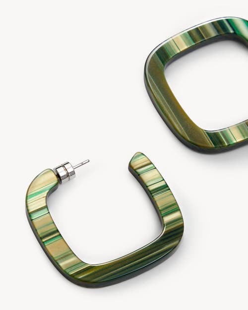 Machete Midi Square Hoops In Meadow