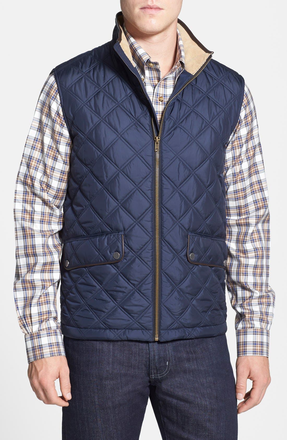 brooks brothers mens quilted vest