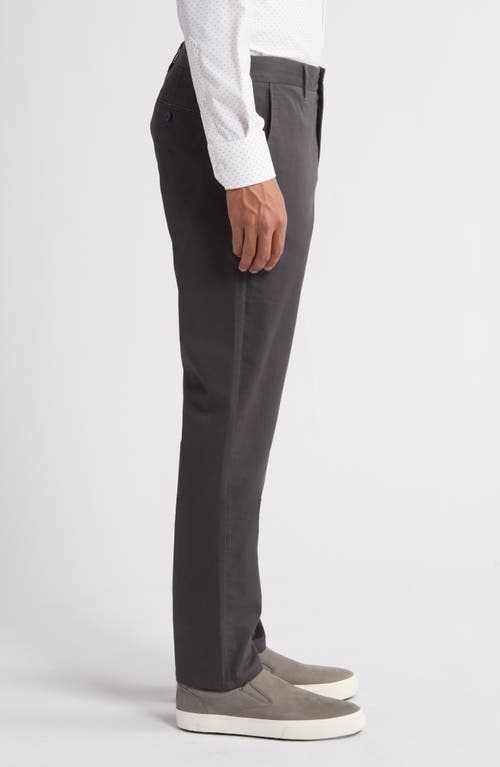 Shop Bonobos Flat Front Stretch Cotton Chinos In Black Oyster