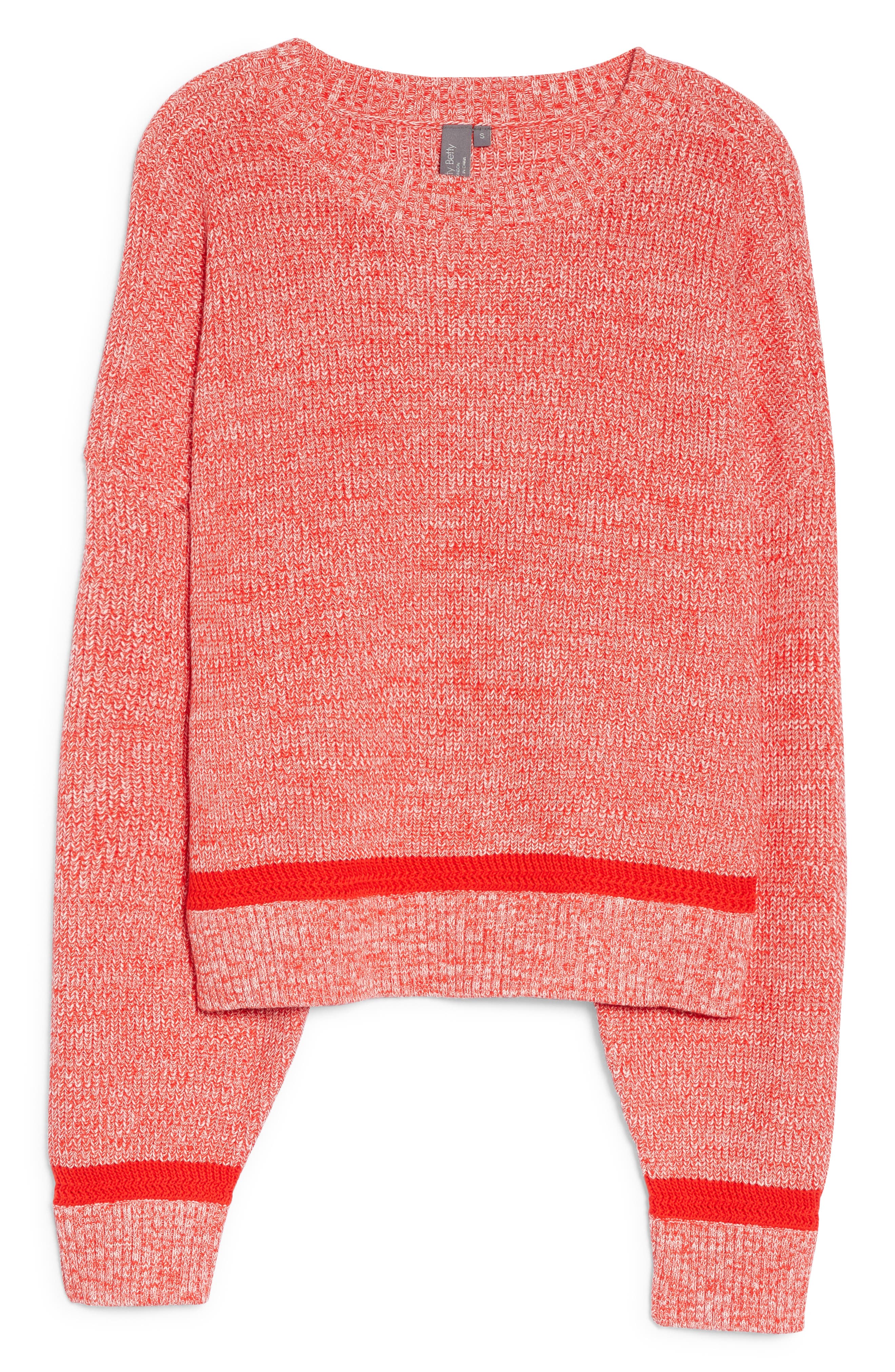 red pink sweater