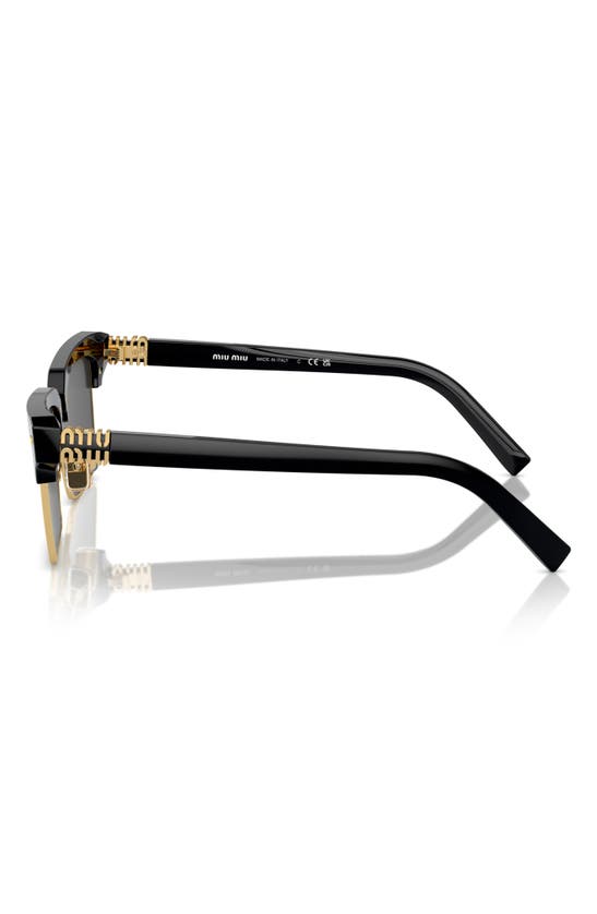 Miu Miu 54mm Square Sunglasses In Dark Grey
