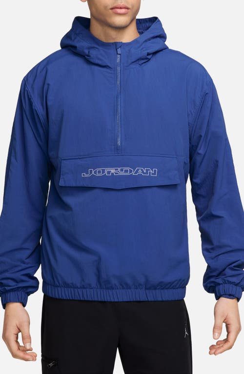 Jordan Mvp Hooded Nylon Anorak In Game Royal/sail/sail