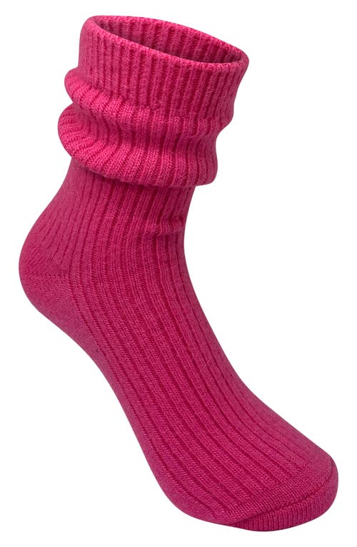 Cashmere Blend Cloud Socks in Pink