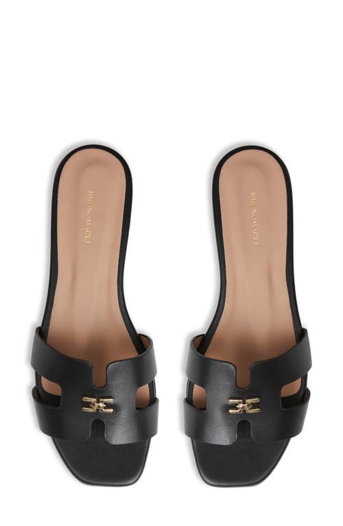 Shop Bruno Magli Fina Slide Sandal In Black