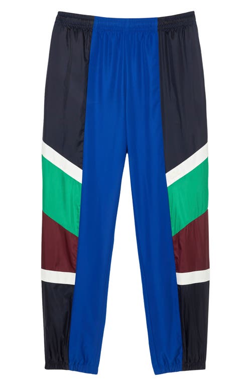 Shop Lacoste Relaxed Fit Colorblock Joggers In Abimes/multico