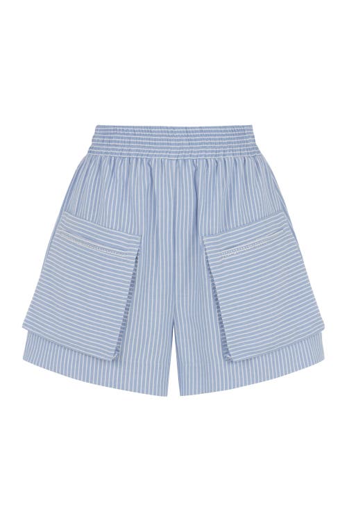 Nocturne Striped Mini Shorts with Pockets in Multi-Colored at Nordstrom