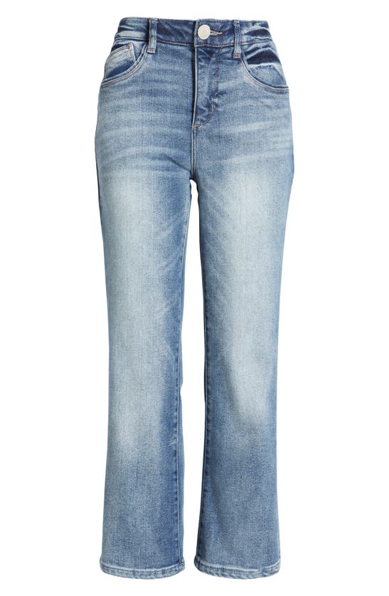 Wit & Wisdom Ab-solution High Waist Ankle Straight Leg Jeans In Lb Light B