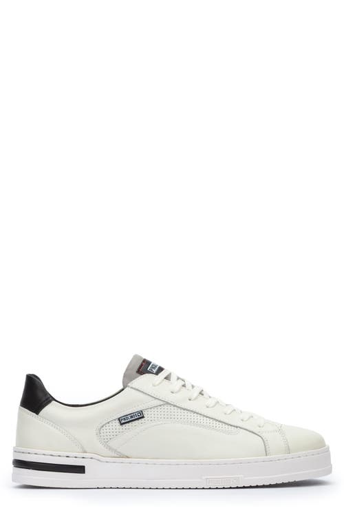 Pikolinos Xativa Basic Punched Sneaker In Off White