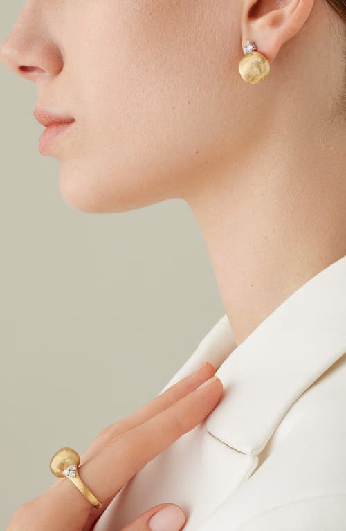 Marco Bicego Beaded Drop Earrings In 18k Yellow Gold