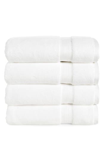 Nordstrom Rack 4-pack Cotton Bath Towels In Blue