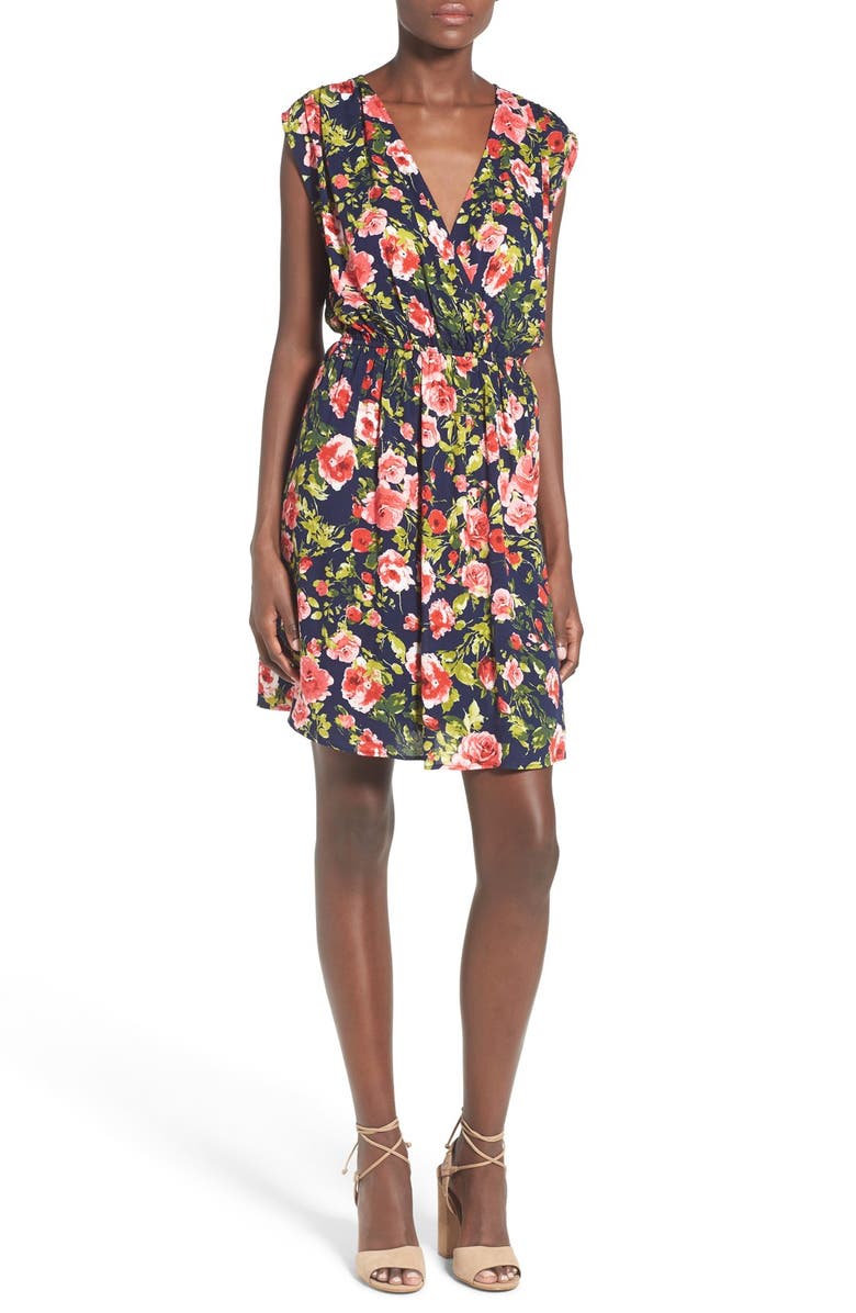 Painted Threads Floral Print Surplice Dress | Nordstrom