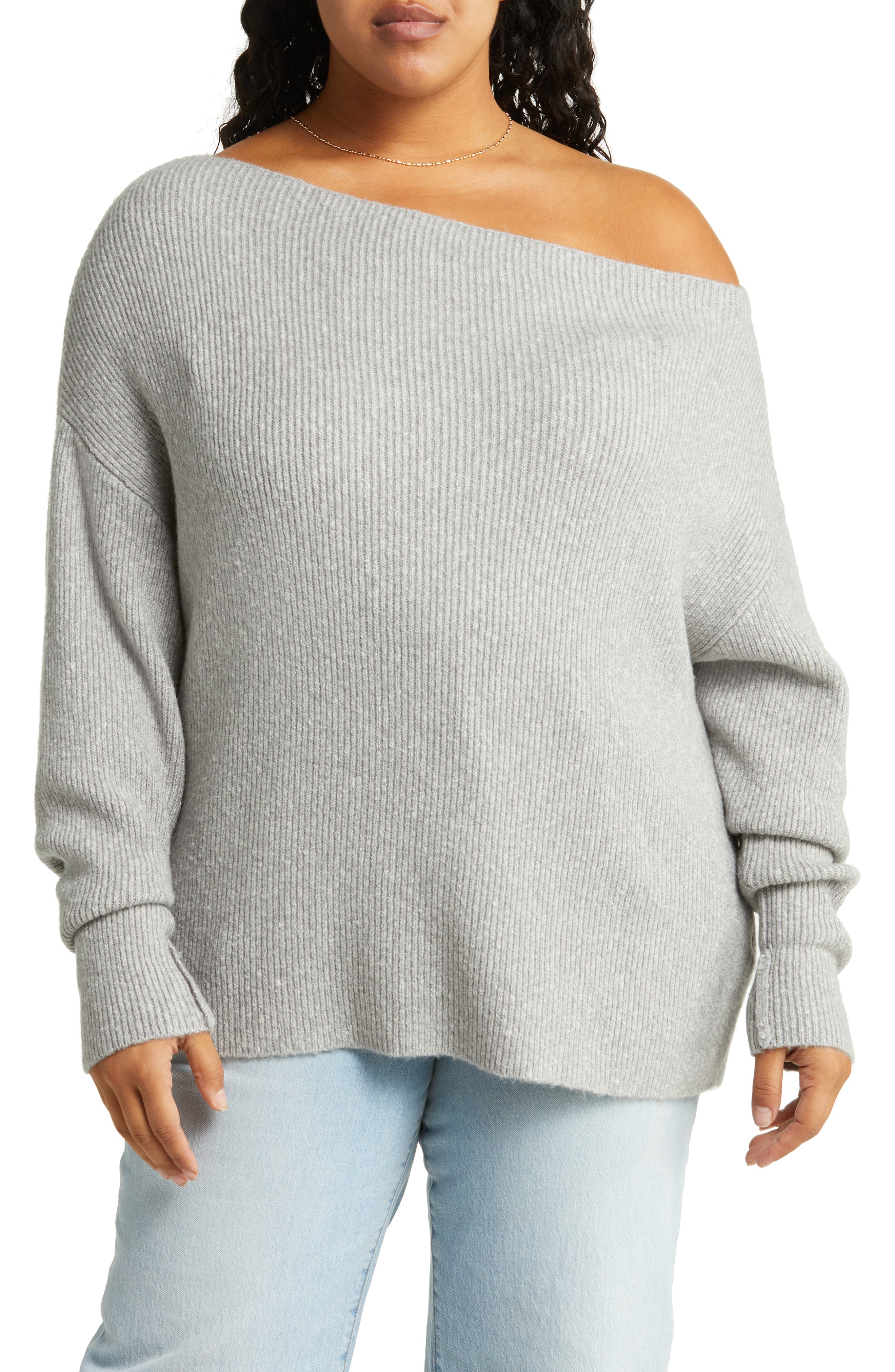 Women's Grey Plus-Size Sweaters | Nordstrom