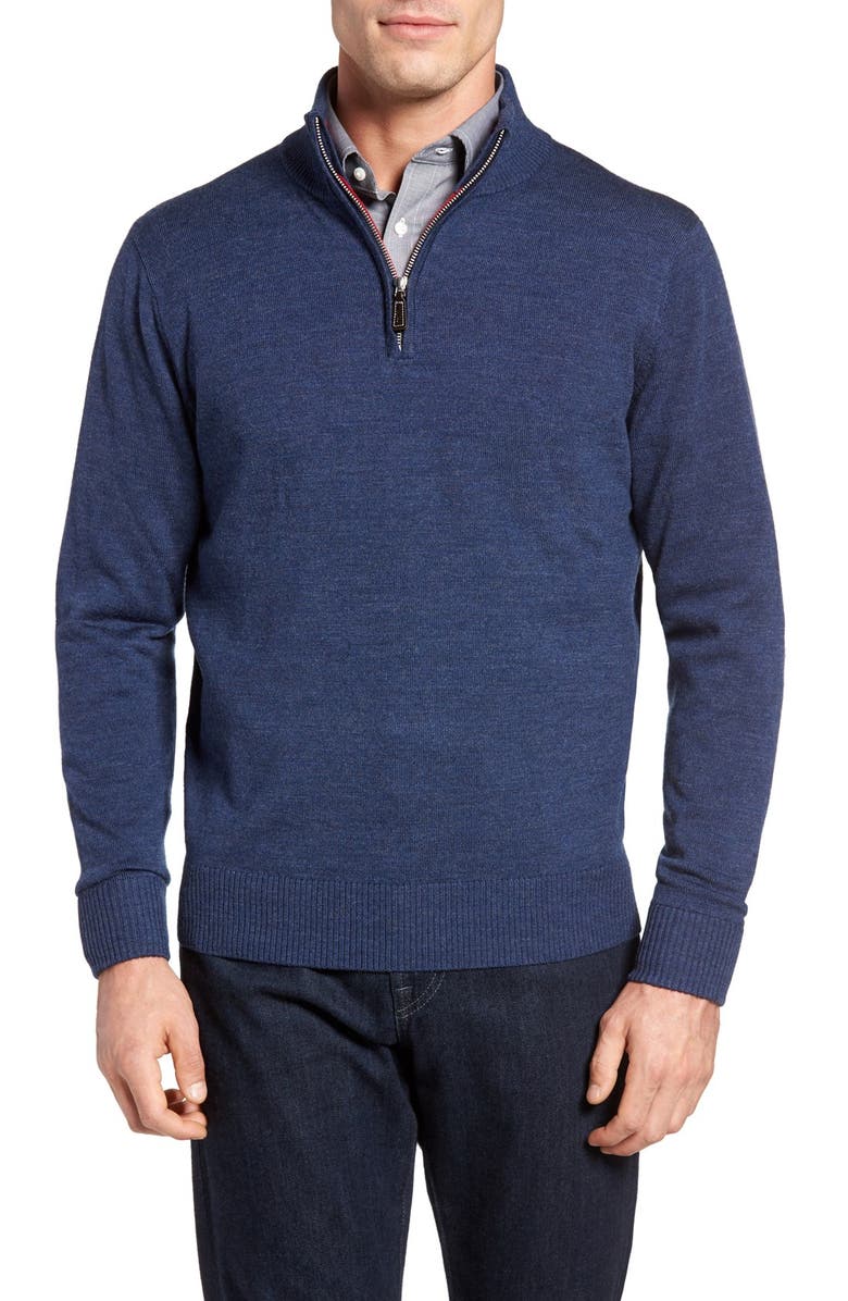 TailorByrd Nisqually Quarter Zip Wool Sweater | Nordstrom