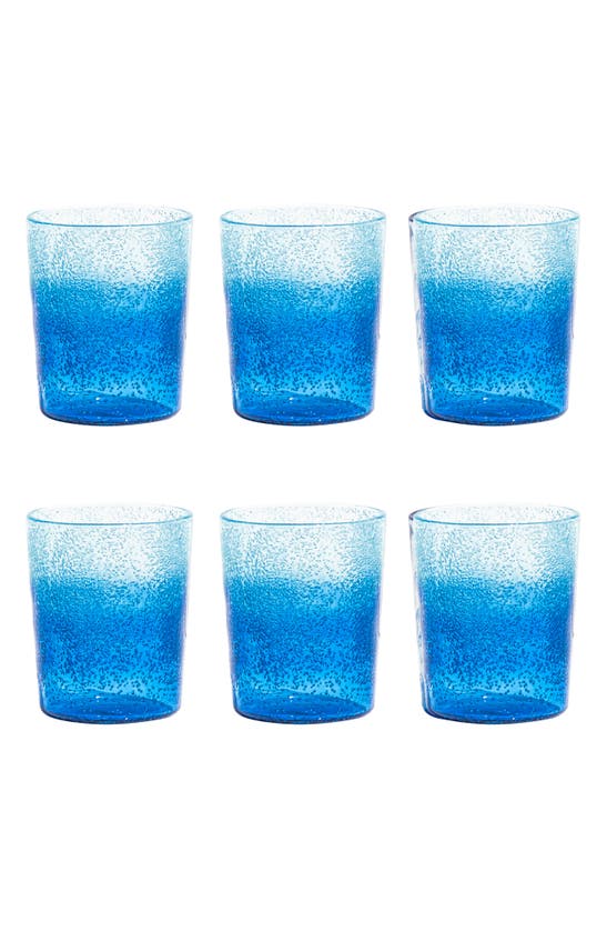 Tarhong Oceanic Ombré Set Of Six 12.4-ounce Tumblers In Blue
