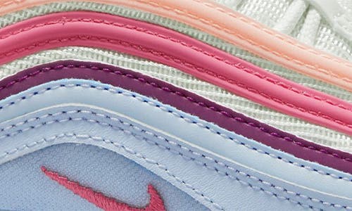 Shop Nike Kids' Air Max 97 Sneaker In White/pink/blue