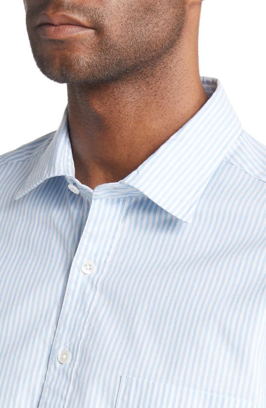 Rodd & Gunn York Bay Original Fit Stripe Button-up Shirt In Glacier