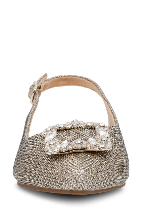 Anne Klein Kith Slingback Flat In Platinum