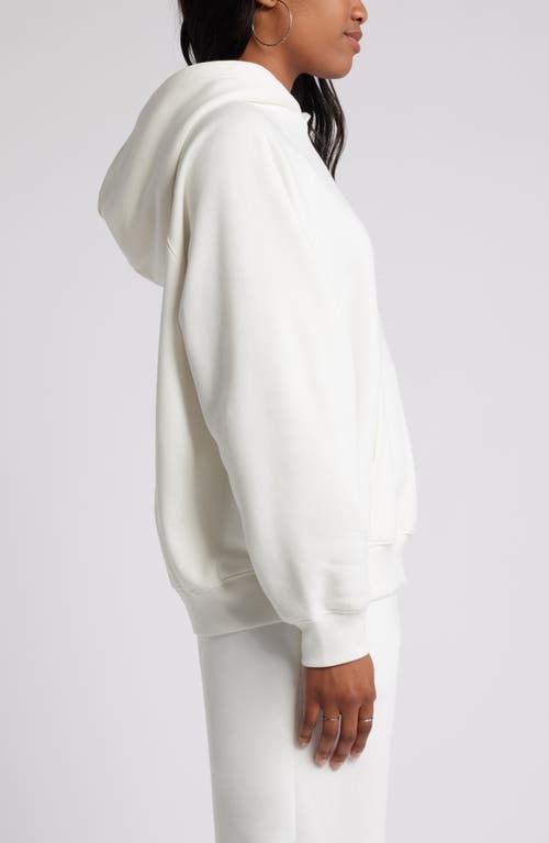 Shop Bp. Fleece Detail Oversize Raglan Hoodie In Ivory Flan