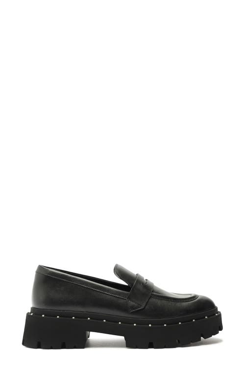 Shop Schutz Christie Platform Penny Loafer In Black