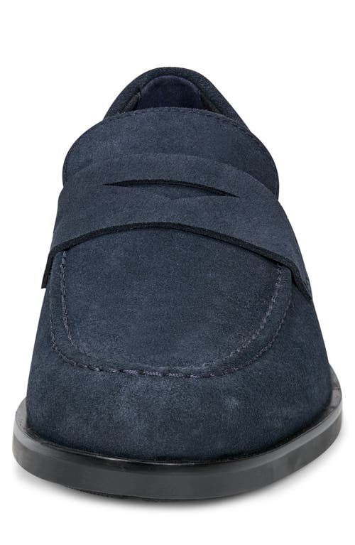 Rockport Sutton Penny Loafer In Dark Blue