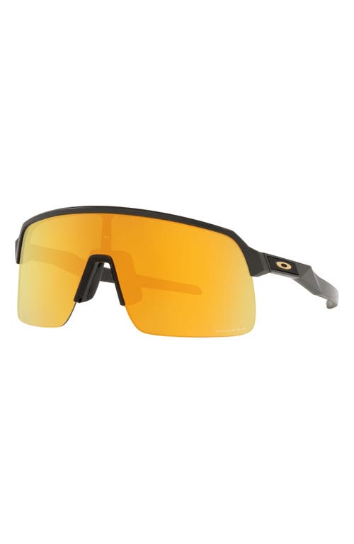 Shop Oakley Sutro Lite 139mm Prizm™ Wrap Shield Sunglasses In Matte Carbon/prizm 24k