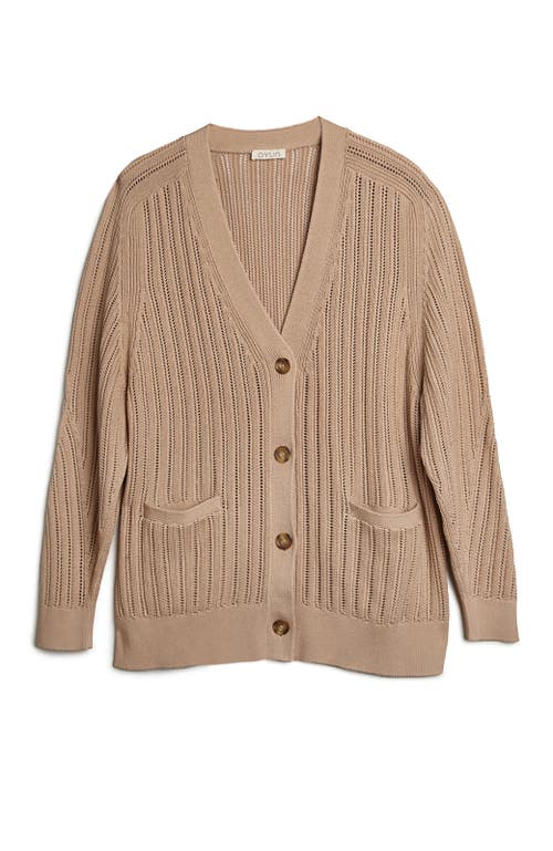 Shop Oyun Kai Boyfriend Cardigan In Khaki