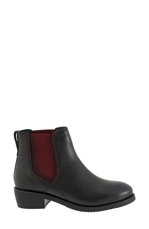 Softwalk ® Rana Chelsea Boot In Black/red