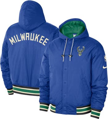 Milwaukee Bucks Nike City Edition Courtside Fleece Hoodie - Game Royal -  Mens
