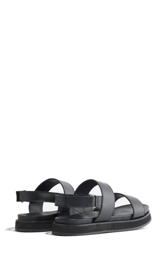 Shop Nisolo Go-to Flatform Slingback Sandal In Black/black