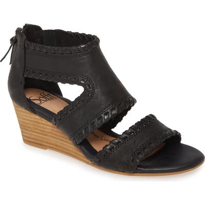 Sofft Madison Wedge Sandal, Black