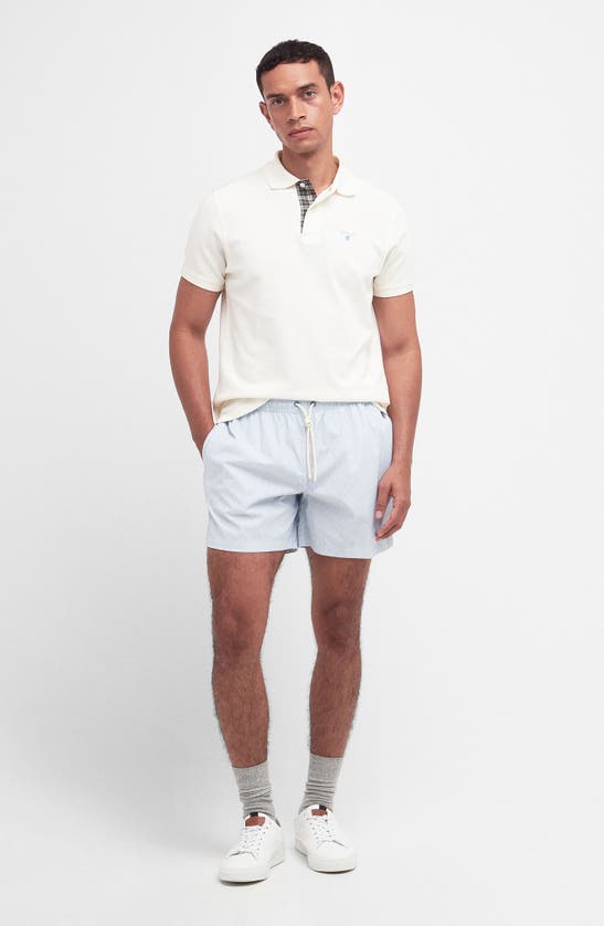 Shop Barbour Somerset Swim Trunks In Sky Blue