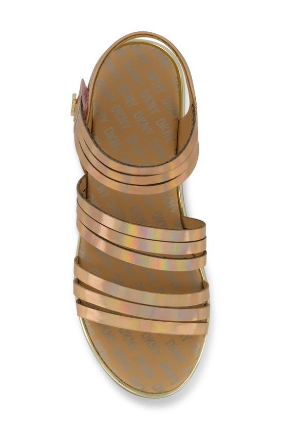 Shop Dkny Kids' Cassie Sandal In Taupe