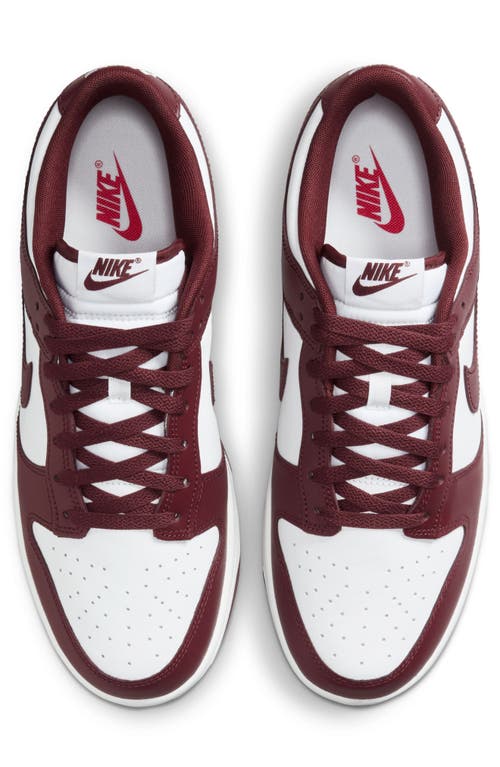 Nike Dunk Low Retro Bttys Sneaker In White/redwood/gym Red